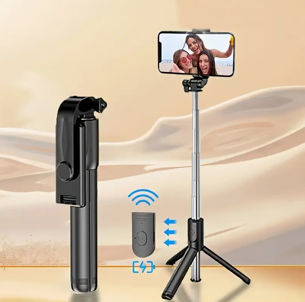 FlexiShot Pro 180cm Trípode para Movil, Palo Selfie Tripode con Control Remoto Desmontable