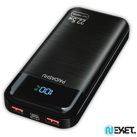 PowerMax 27K / Cargador Portátil Carga Rápida con Pantalla LCD y Outputs para Smartphones